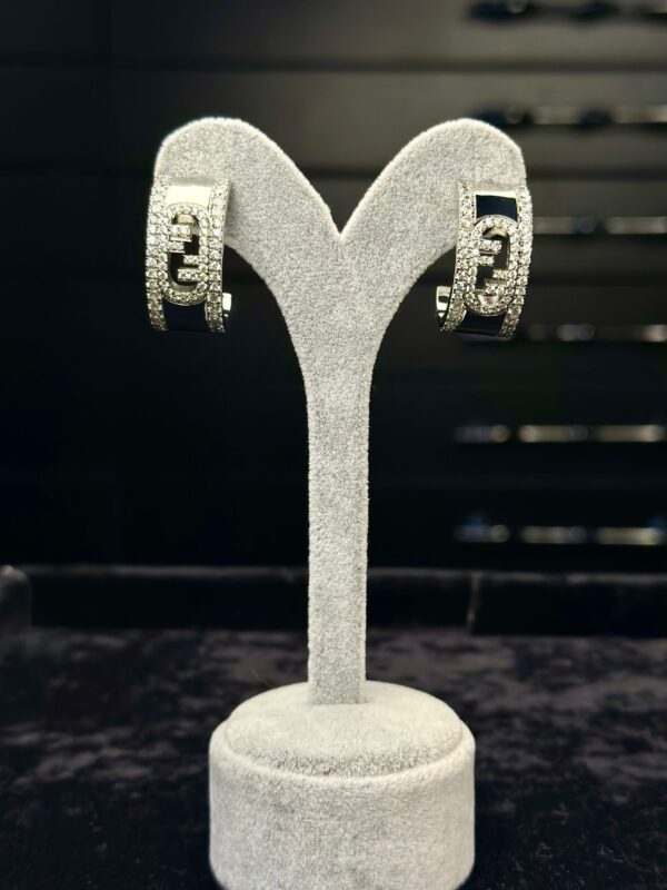 FND MARKA MODEL SILVER ÇELİK KÜPE