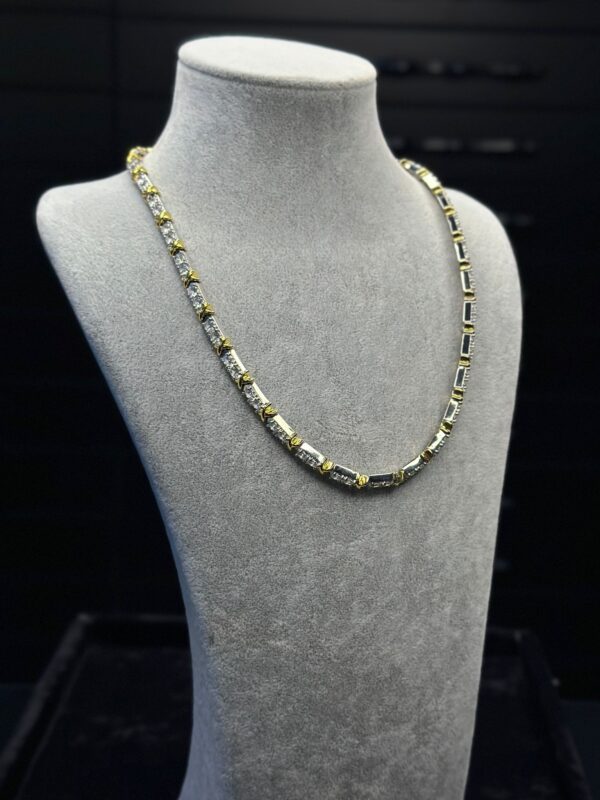 X GOLD & SILVER KALIN ÇELİK KOLYE