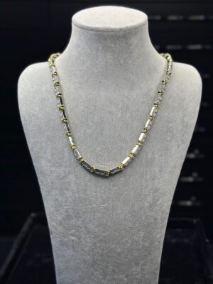 X GOLD & SILVER KALIN ÇELİK KOLYE
