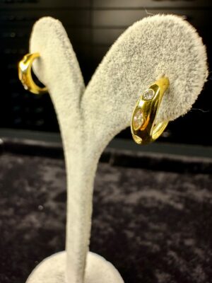 HİLAL TAŞLI GOLD KÜPE